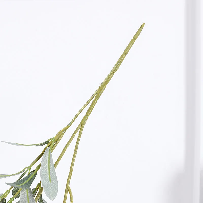 2PCS Simulated Olive Branches (Including Bottles), Business Office Desktop, Foyer, Garden, Courtyard, Home Decoration